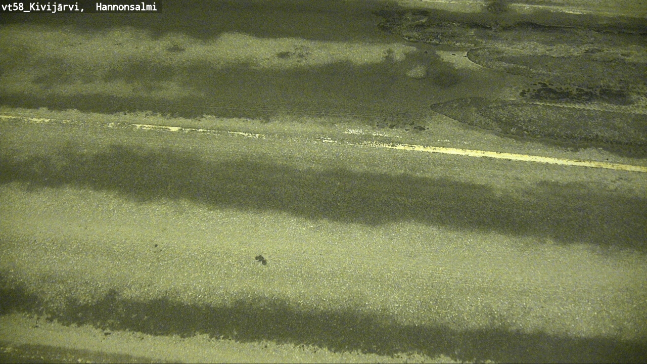 Weather Camera Image Road 58 Kivijärvi, Hannonsalmi, Kivijärvi, Keski-Suomi