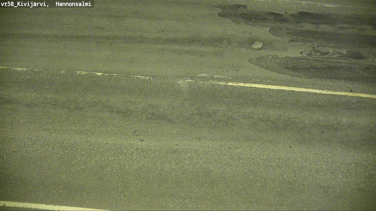 Weather Camera Image Road 58 Kivijärvi, Hannonsalmi, Kivijärvi, Keski-Suomi