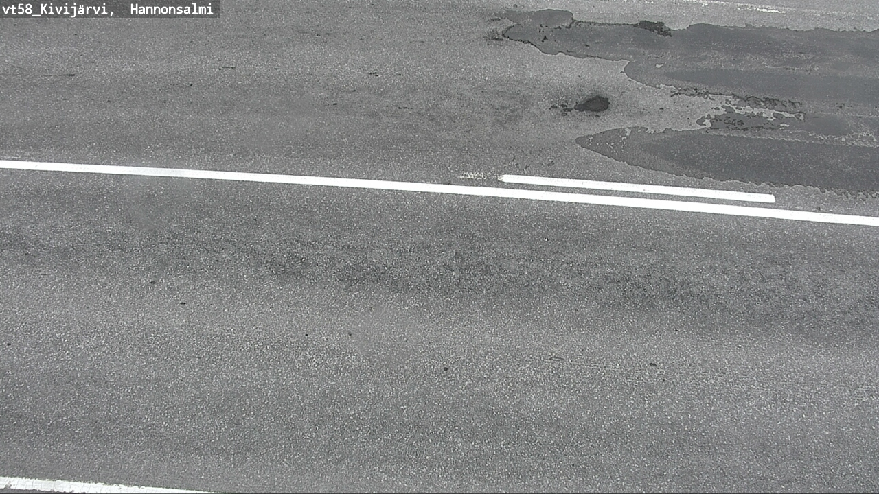 Weather Camera Image Road 58 Kivijärvi, Hannonsalmi, Kivijärvi, Keski-Suomi