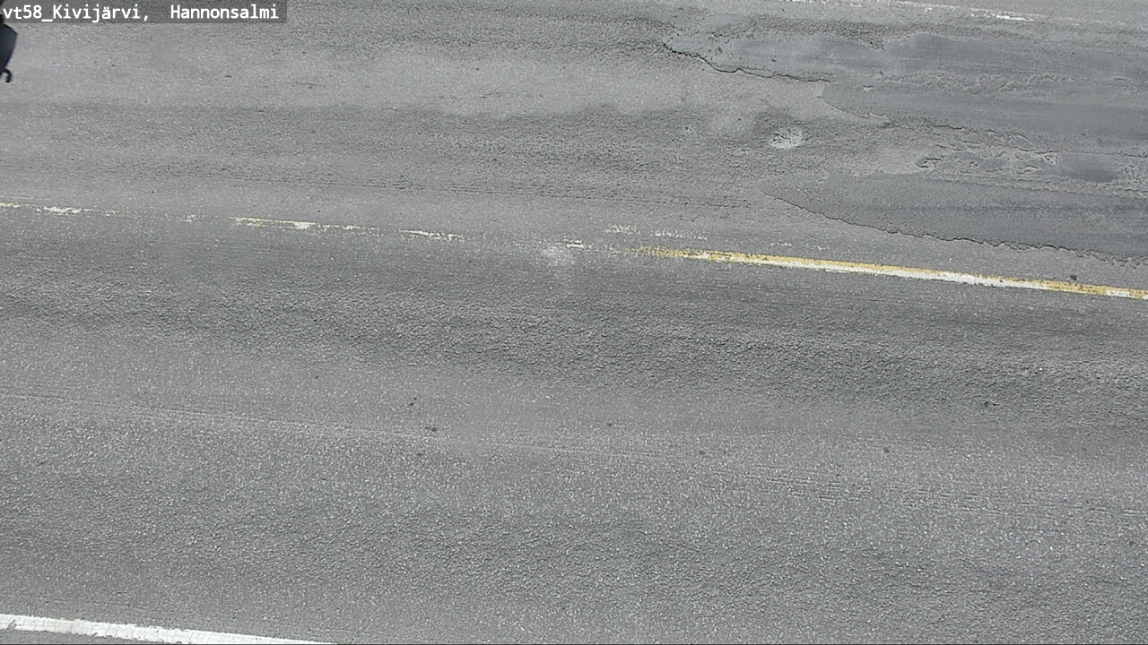 Weather Camera Image Road 58 Kivijärvi, Hannonsalmi, Kivijärvi, Keski-Suomi