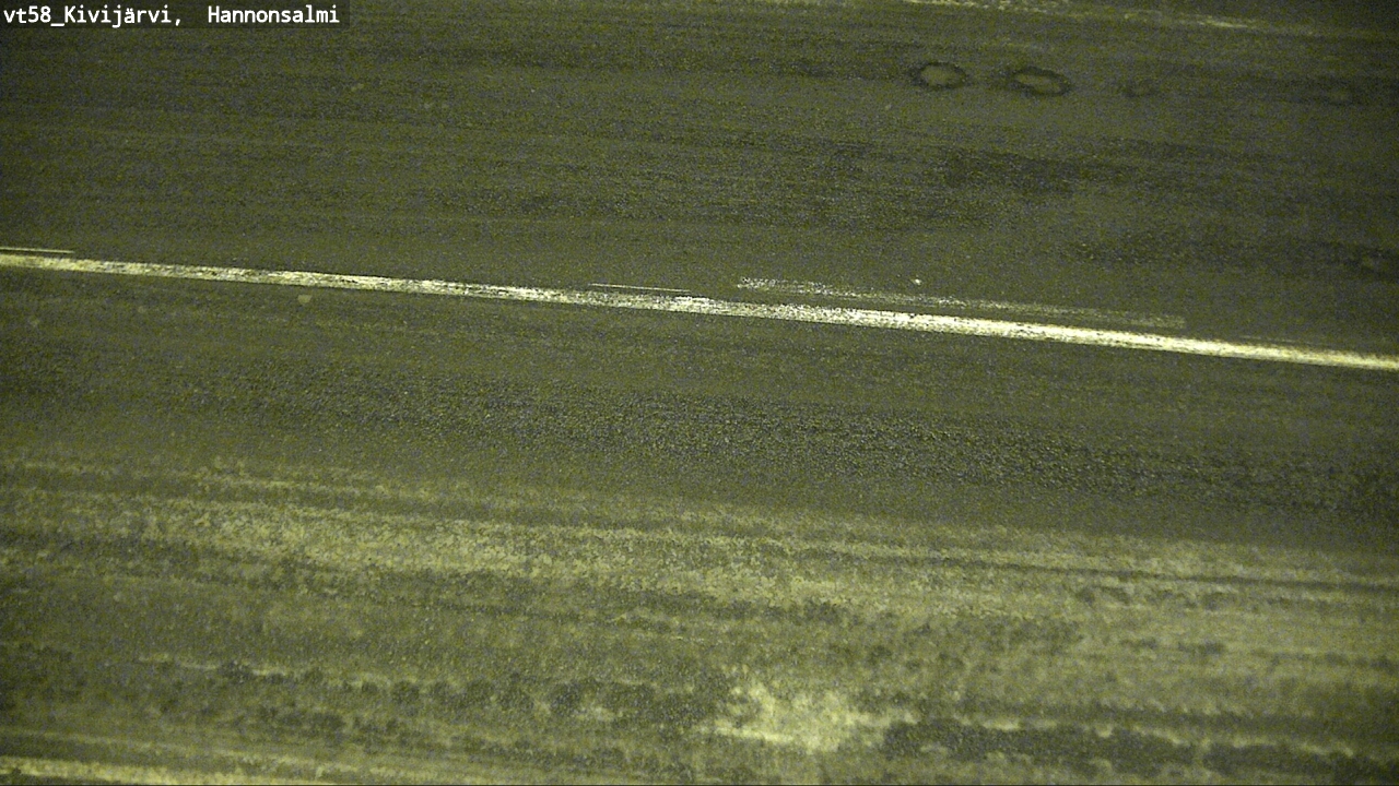 Weather Camera Image Road 58 Kivijärvi, Hannonsalmi, Kivijärvi, Keski-Suomi