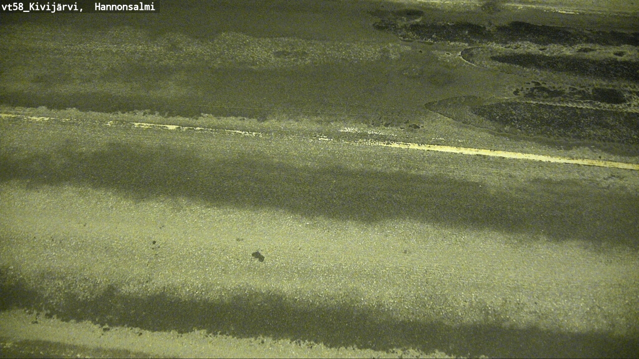 Weather Camera Image Road 58 Kivijärvi, Hannonsalmi, Kivijärvi, Keski-Suomi