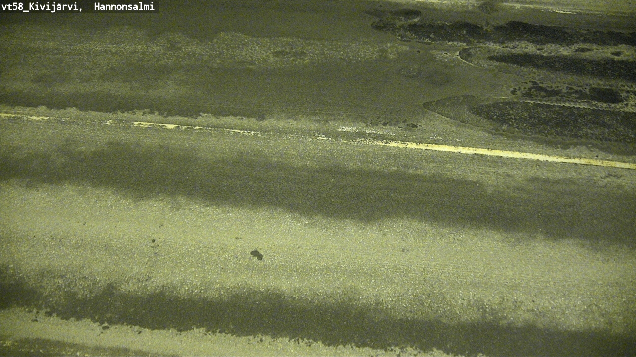 Weather Camera Image Road 58 Kivijärvi, Hannonsalmi, Kivijärvi, Keski-Suomi
