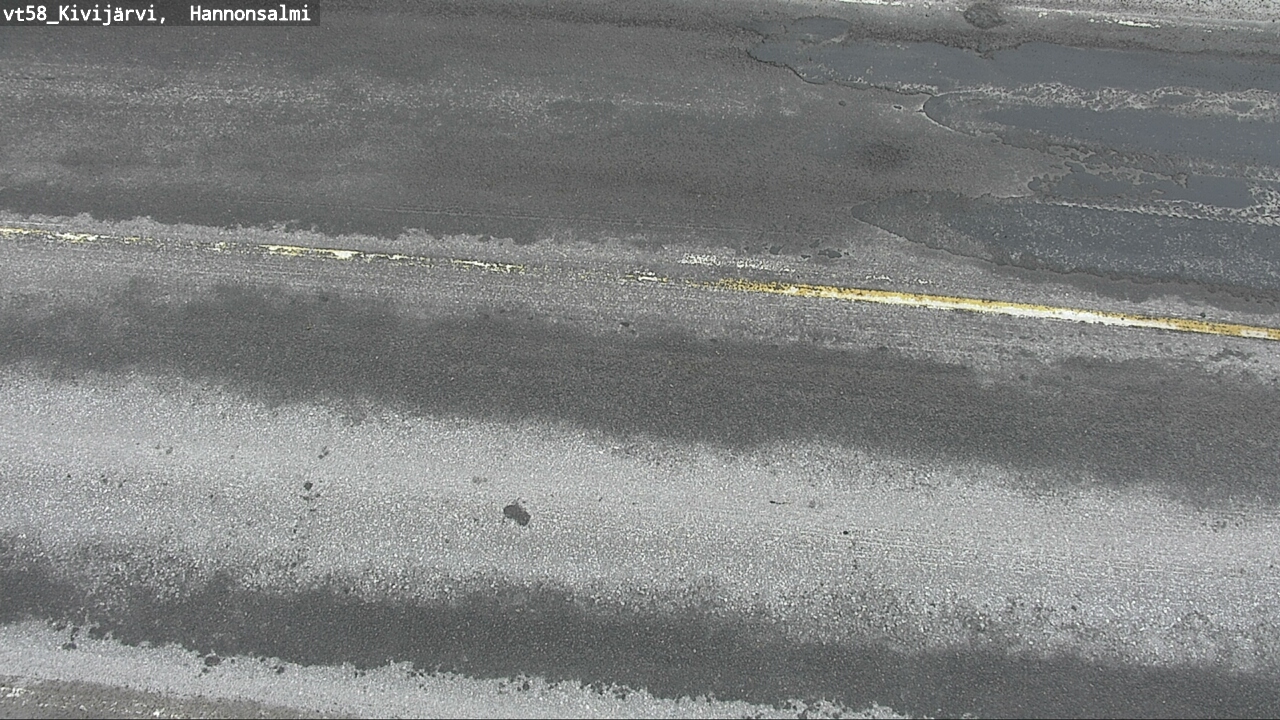 Weather Camera Image Road 58 Kivijärvi, Hannonsalmi, Kivijärvi, Keski-Suomi