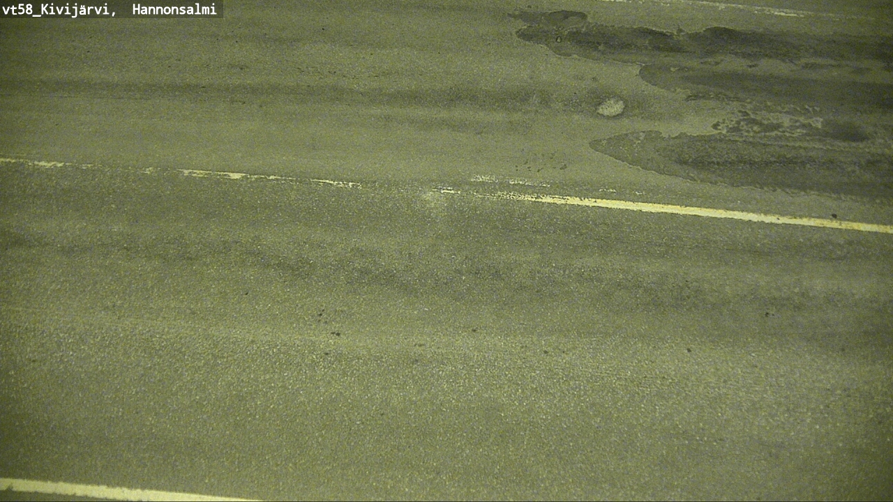 Weather Camera Image Road 58 Kivijärvi, Hannonsalmi, Kivijärvi, Keski-Suomi