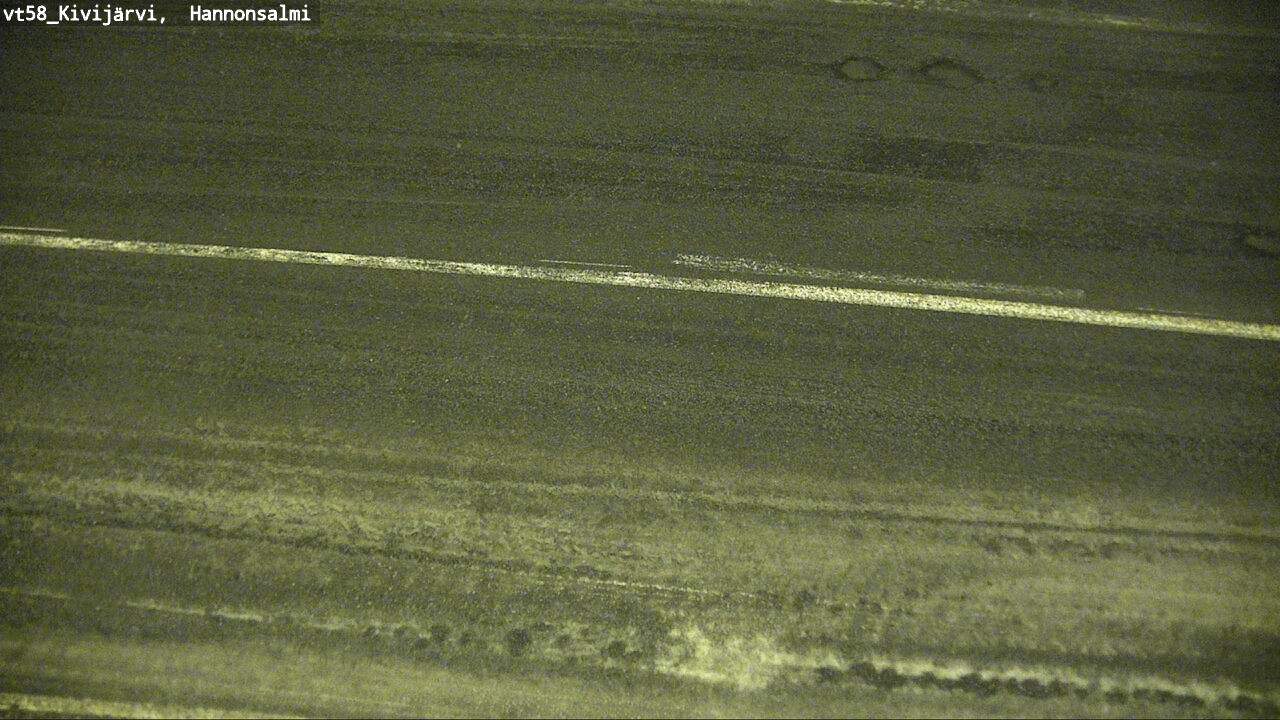 Weather Camera Image Road 58 Kivijärvi, Hannonsalmi, Kivijärvi, Keski-Suomi
