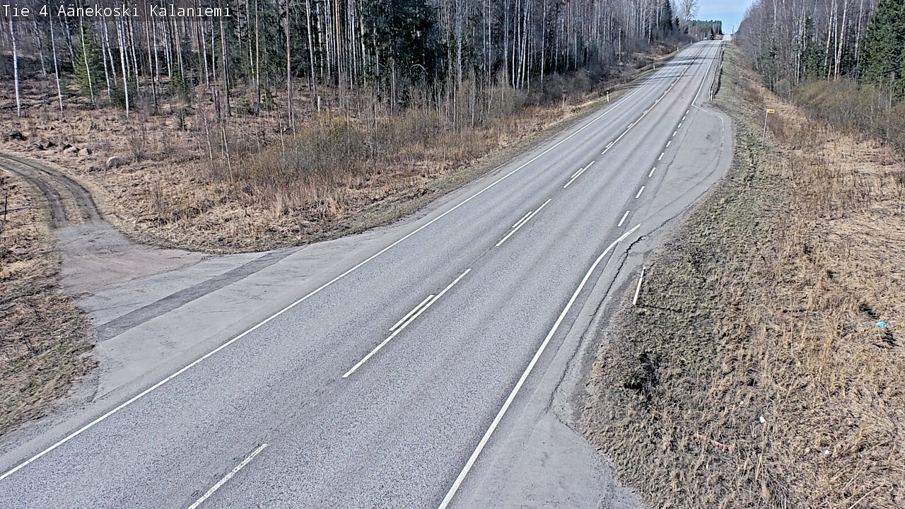 Weather Camera Image Väg 4  Äänekoski, Kalaniemi, Äänekoski, Keski-Suomi