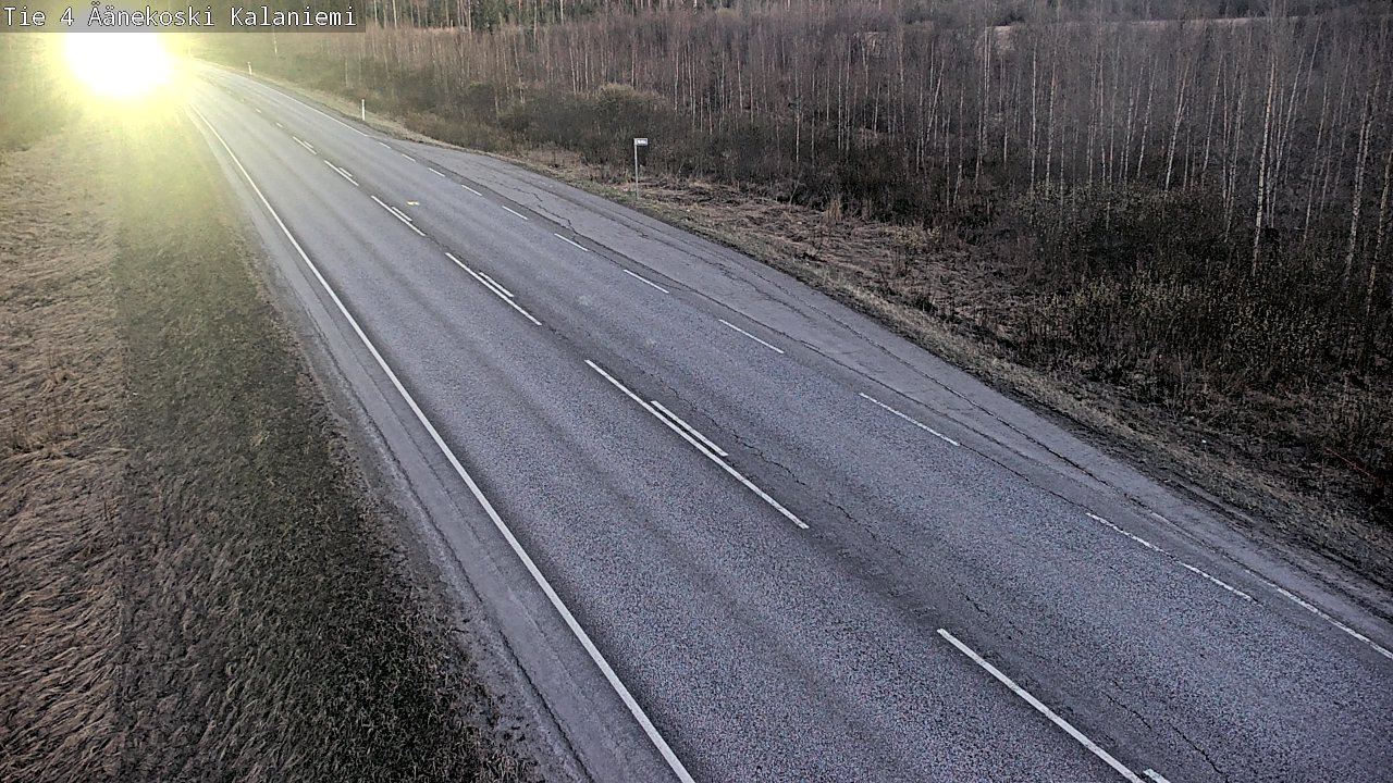 Weather Camera Image Väg 4  Äänekoski, Kalaniemi, Äänekoski, Keski-Suomi