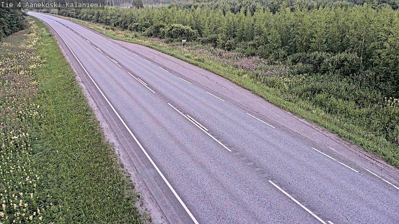 Weather Camera Image Väg 4  Äänekoski, Kalaniemi, Äänekoski, Keski-Suomi