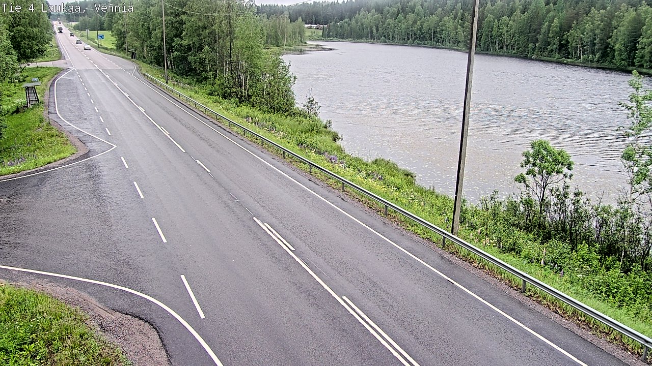 Weather Camera Image Väg 4  Laukaa, Vehniä, Laukaa, Keski-Suomi