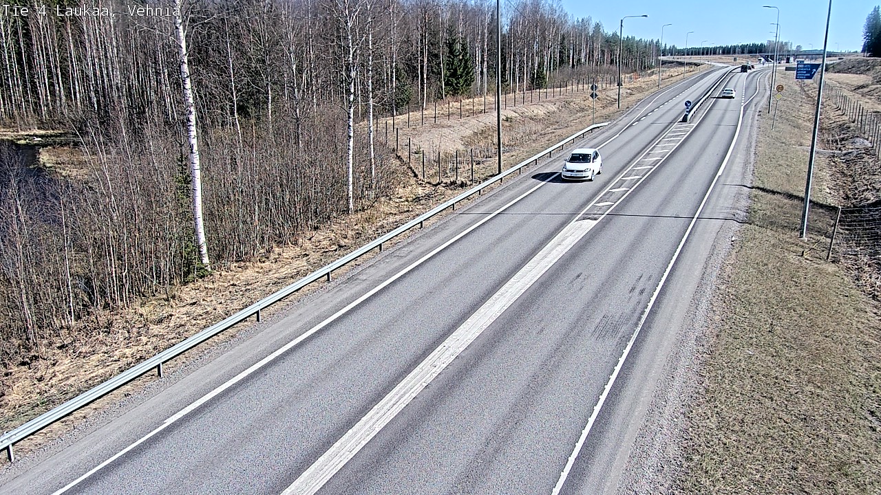 Weather Camera Image Väg 4  Laukaa, Vehniä, Laukaa, Keski-Suomi
