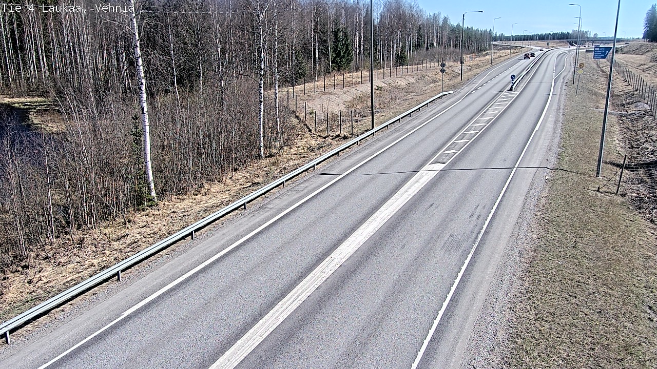 Weather Camera Image Väg 4  Laukaa, Vehniä, Laukaa, Keski-Suomi
