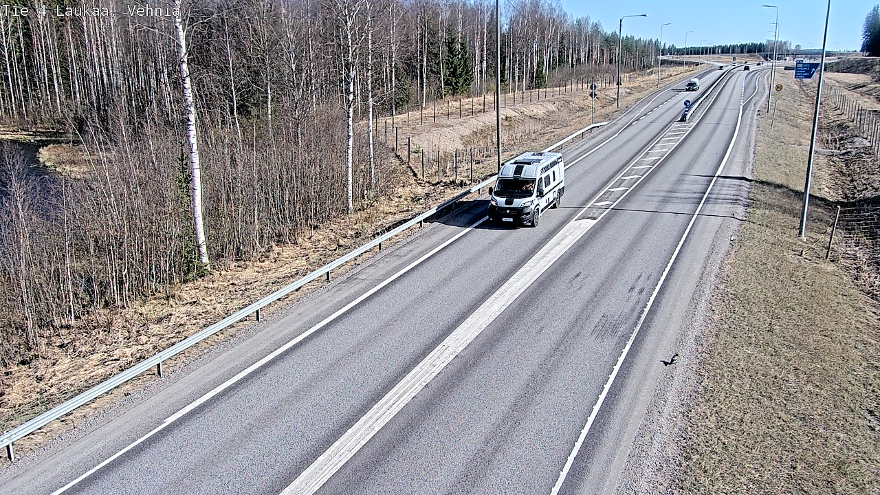 Weather Camera Image Väg 4  Laukaa, Vehniä, Laukaa, Keski-Suomi