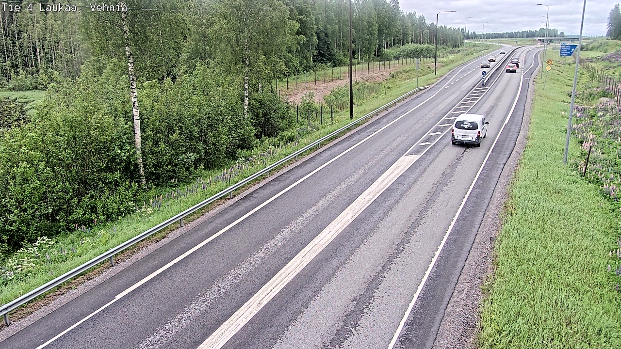 Weather Camera Image Väg 4  Laukaa, Vehniä, Laukaa, Keski-Suomi