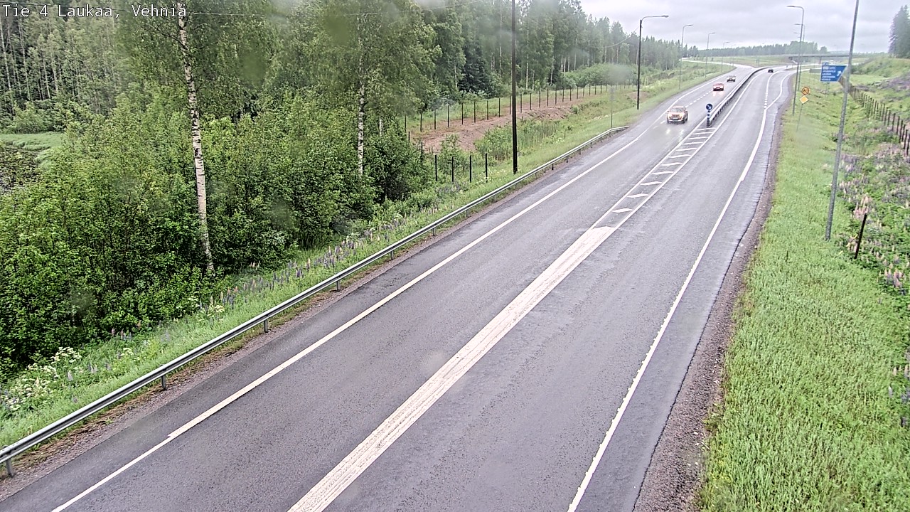 Weather Camera Image Väg 4  Laukaa, Vehniä, Laukaa, Keski-Suomi