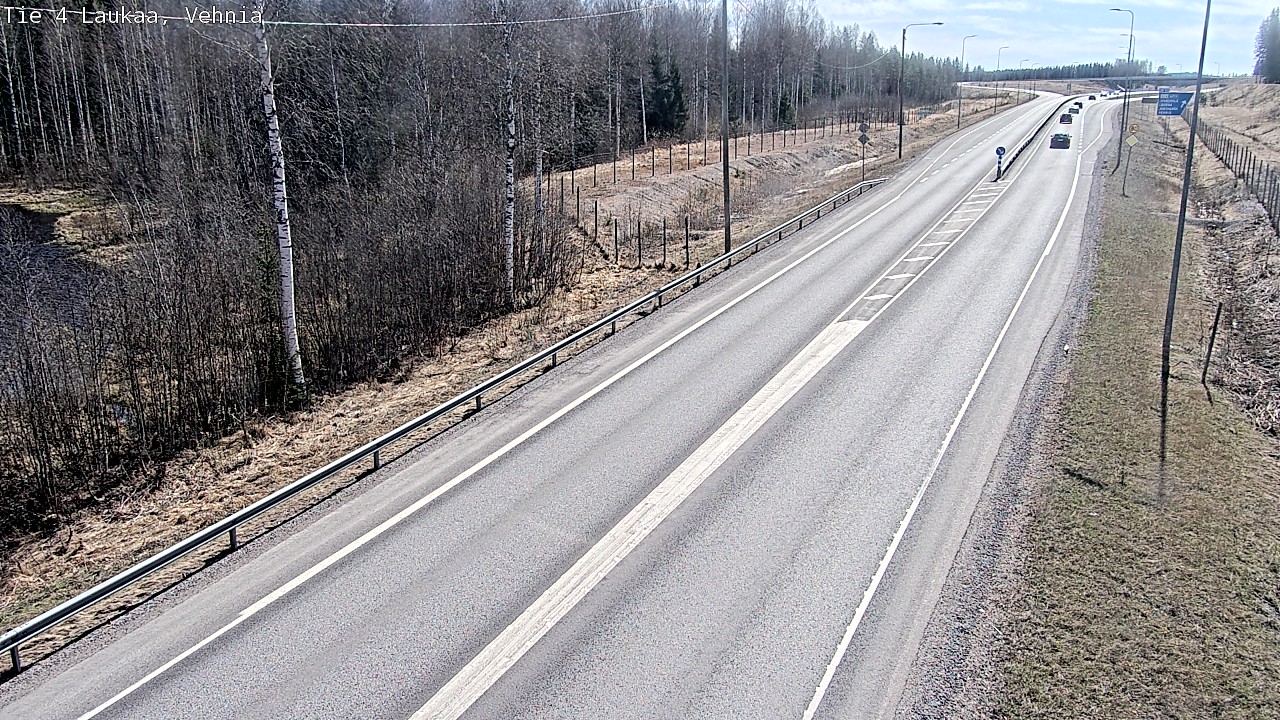 Weather Camera Image Väg 4  Laukaa, Vehniä, Laukaa, Keski-Suomi