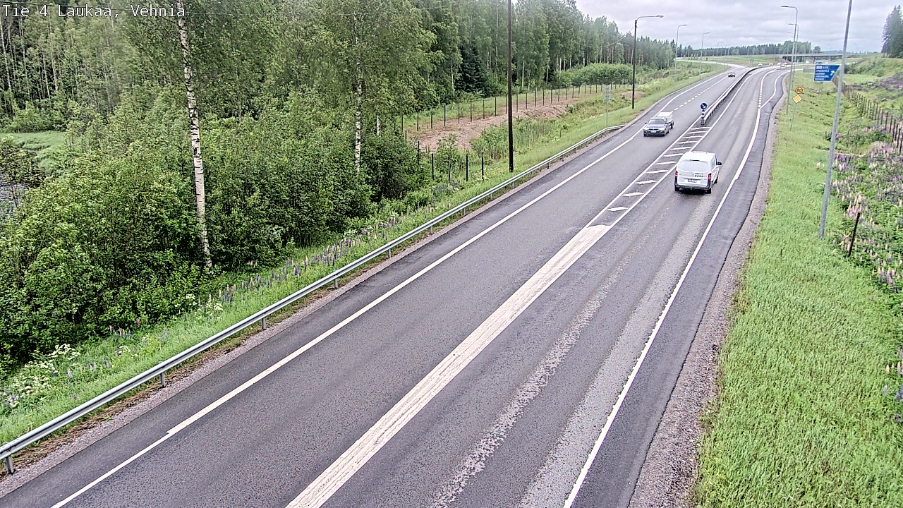 Weather Camera Image Väg 4  Laukaa, Vehniä, Laukaa, Keski-Suomi