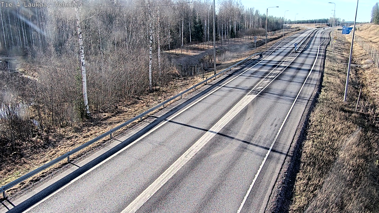 Weather Camera Image Väg 4  Laukaa, Vehniä, Laukaa, Keski-Suomi