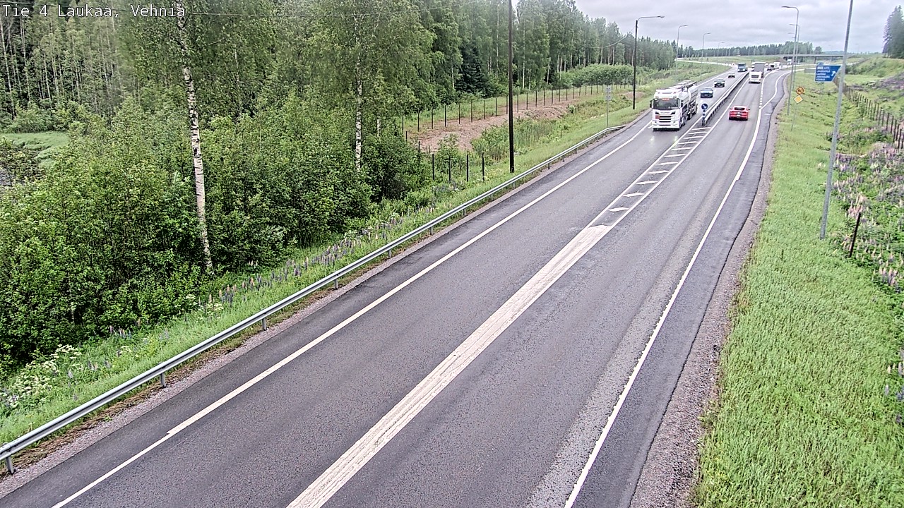 Weather Camera Image Väg 4  Laukaa, Vehniä, Laukaa, Keski-Suomi