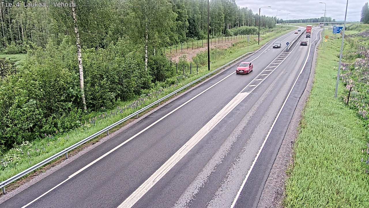 Weather Camera Image Väg 4  Laukaa, Vehniä, Laukaa, Keski-Suomi