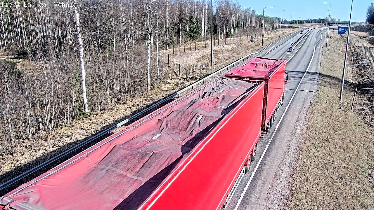 Weather Camera Image Väg 4  Laukaa, Vehniä, Laukaa, Keski-Suomi
