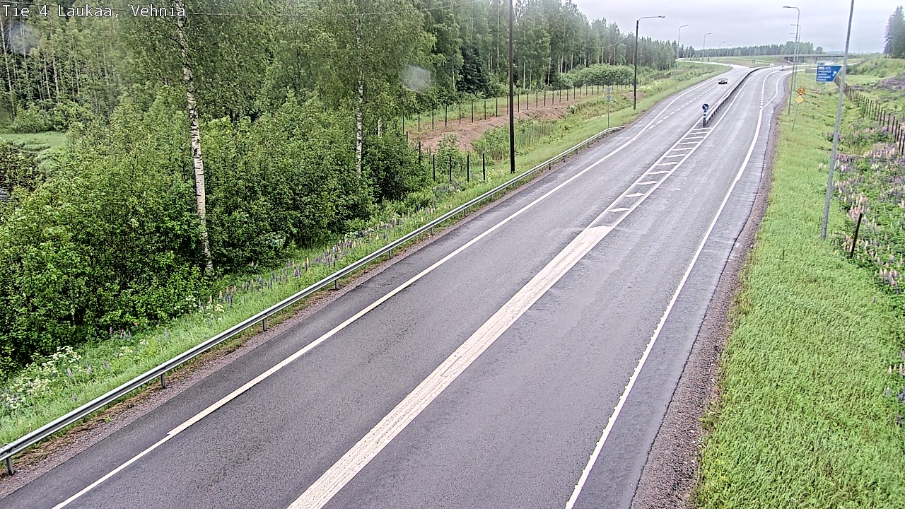 Weather Camera Image Väg 4  Laukaa, Vehniä, Laukaa, Keski-Suomi