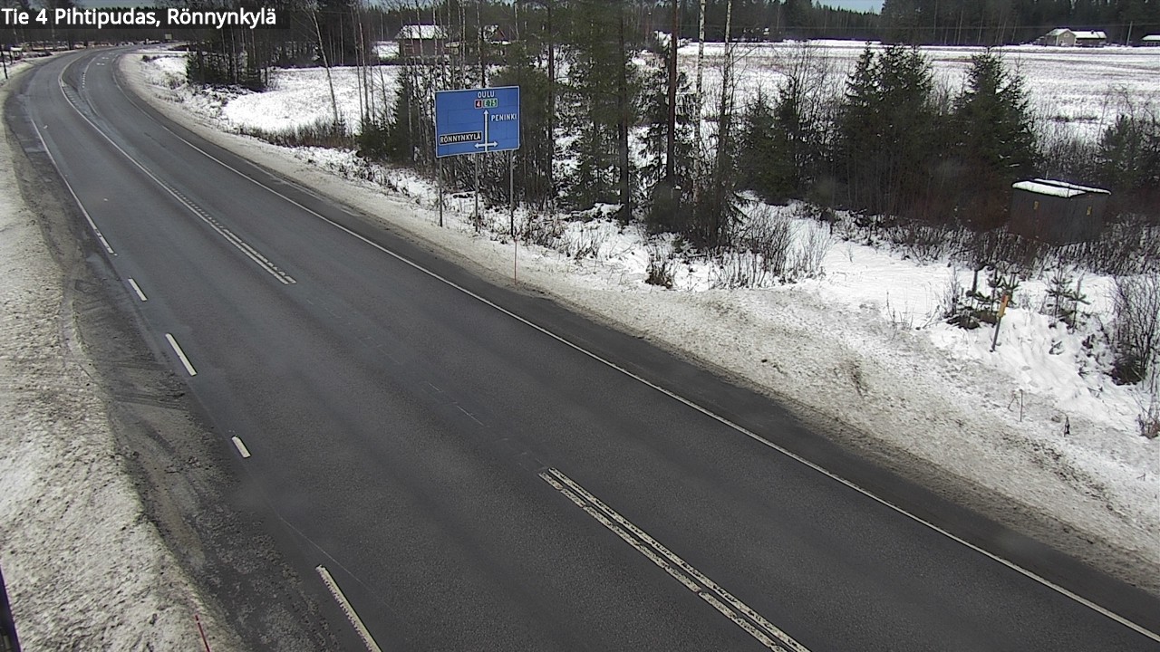 Weather Camera Image Väg 4 Pihtipudas, Rönnynkylä, Pihtipudas, Keski-Suomi