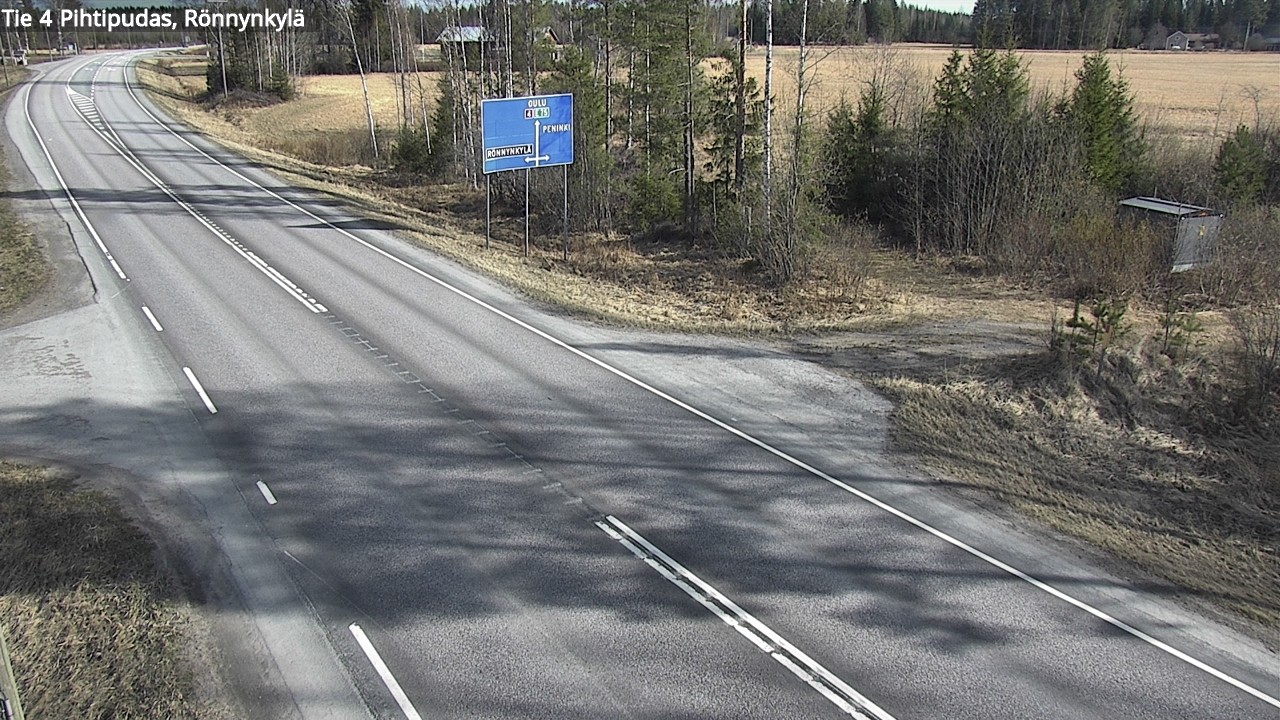 Weather Camera Image Väg 4 Pihtipudas, Rönnynkylä, Pihtipudas, Keski-Suomi
