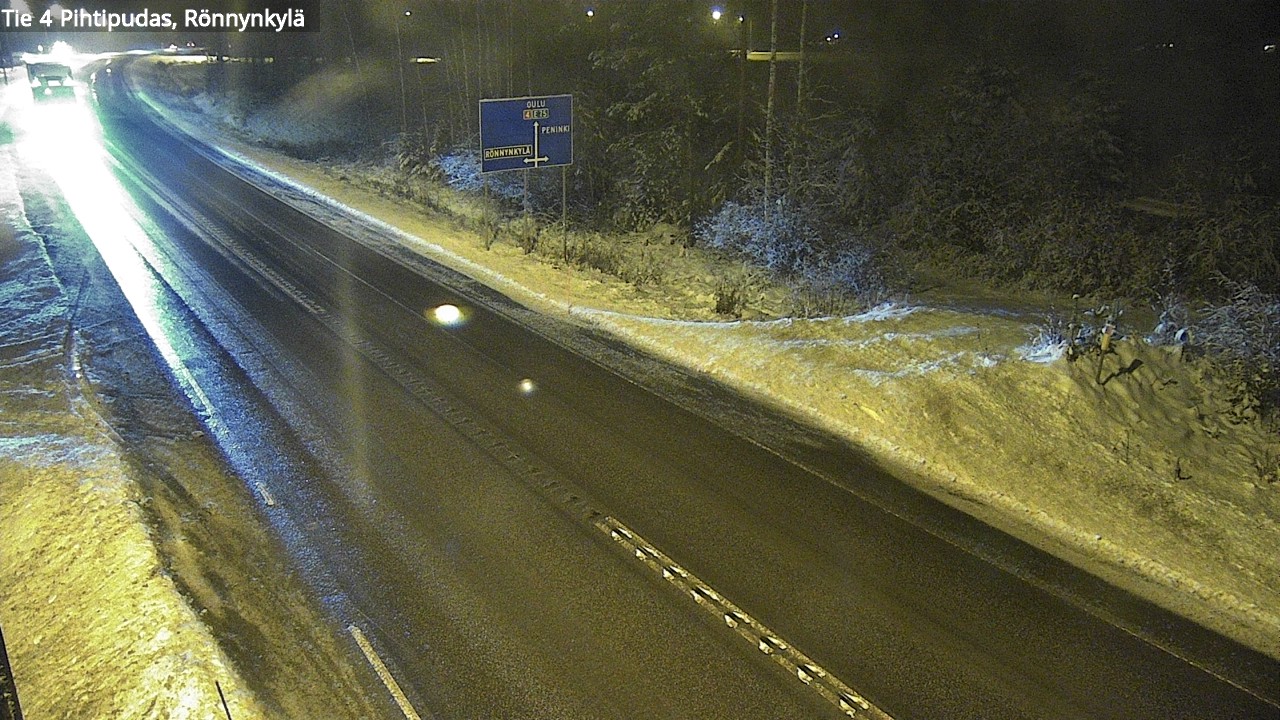 Weather Camera Image Väg 4 Pihtipudas, Rönnynkylä, Pihtipudas, Keski-Suomi