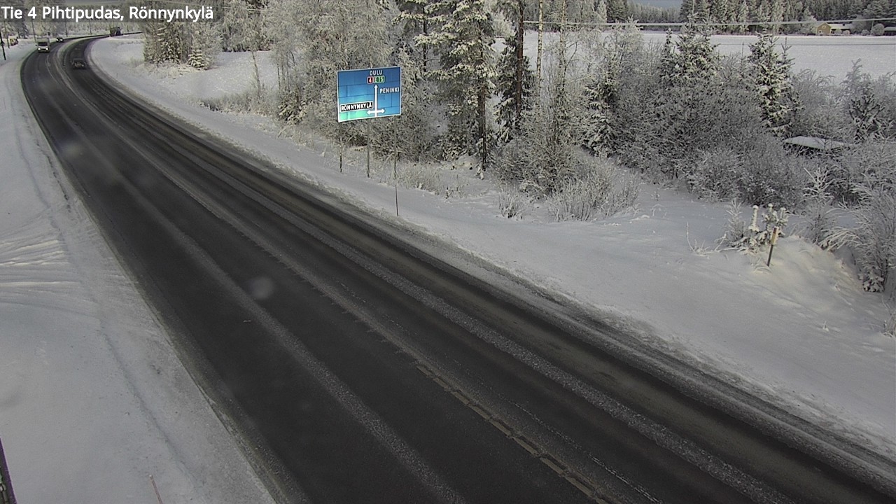 Weather Camera Image Väg 4 Pihtipudas, Rönnynkylä, Pihtipudas, Keski-Suomi