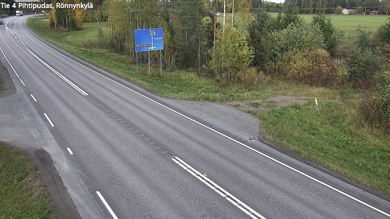Weather Camera Image Väg 4 Pihtipudas, Rönnynkylä, Pihtipudas, Keski-Suomi