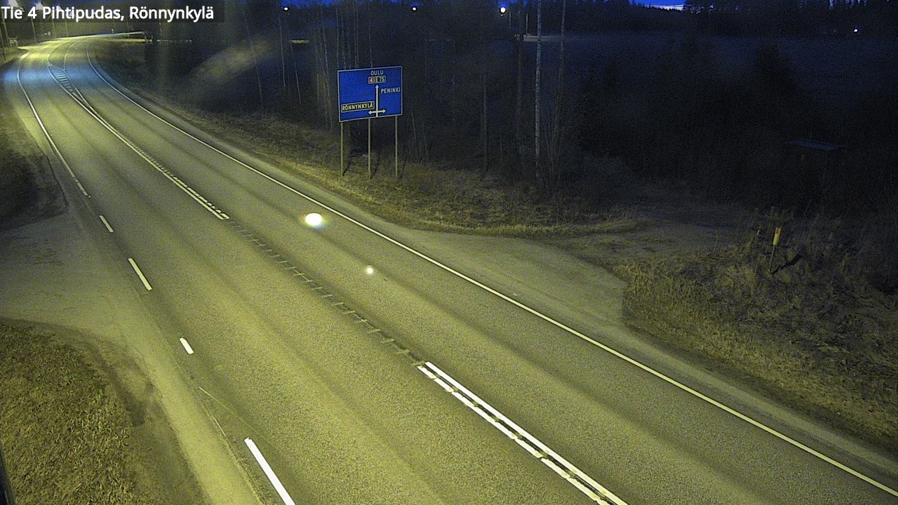 Weather Camera Image Road 4 Pihtipudas, Rönnynkylä, Pihtipudas, Keski-Suomi