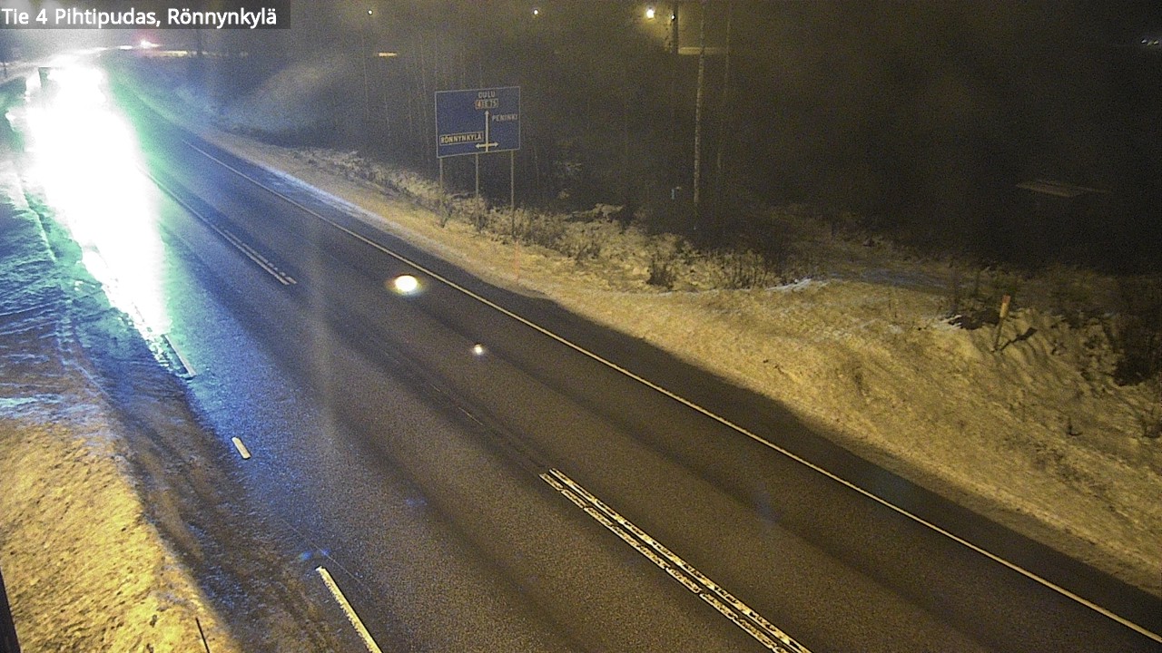 Weather Camera Image Väg 4 Pihtipudas, Rönnynkylä, Pihtipudas, Keski-Suomi
