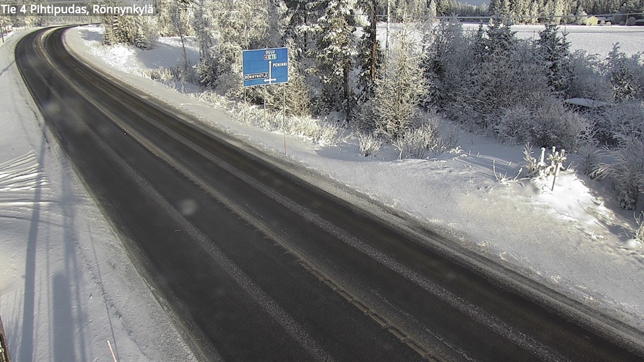 Weather Camera Image Väg 4 Pihtipudas, Rönnynkylä, Pihtipudas, Keski-Suomi