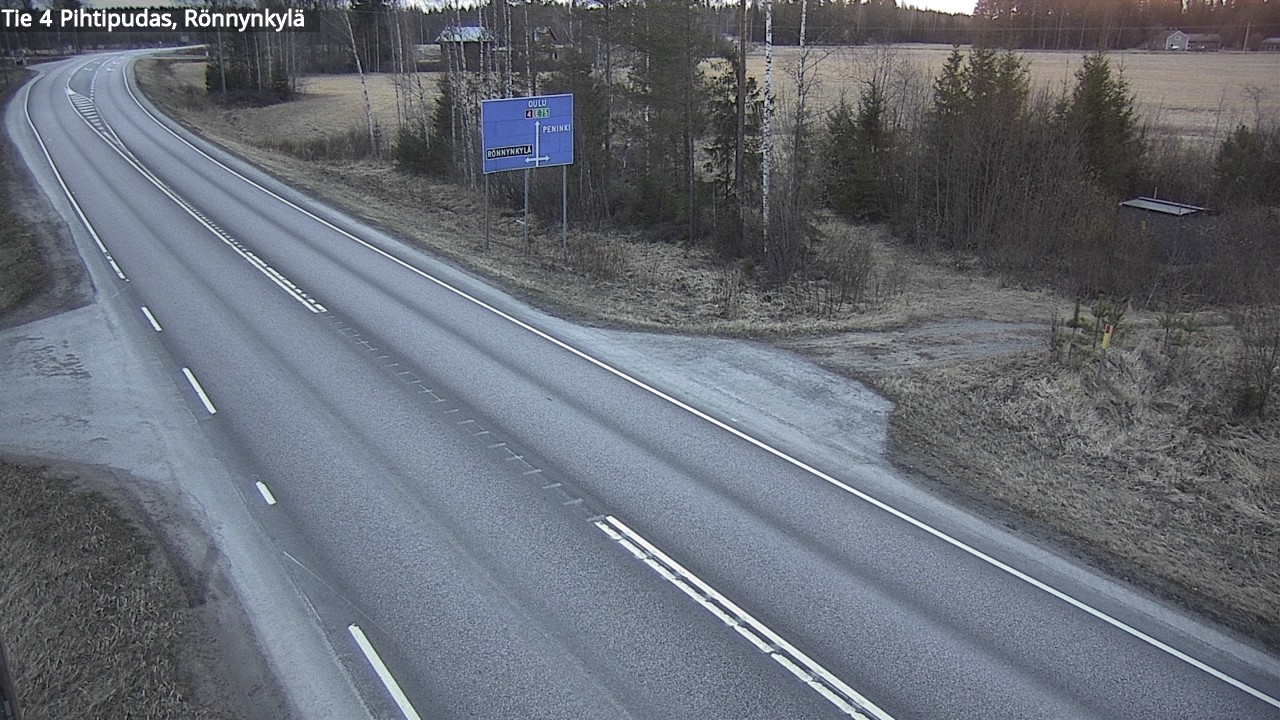 Weather Camera Image Road 4 Pihtipudas, Rönnynkylä, Pihtipudas, Keski-Suomi