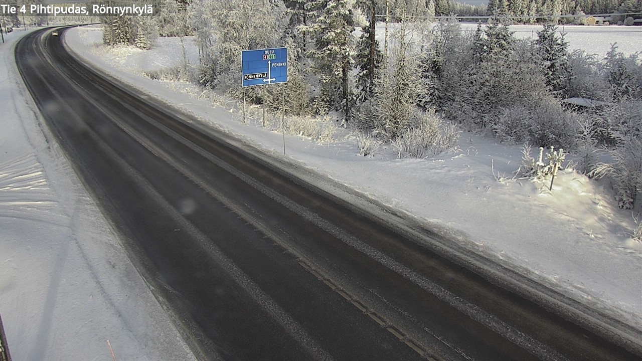 Weather Camera Image Väg 4 Pihtipudas, Rönnynkylä, Pihtipudas, Keski-Suomi