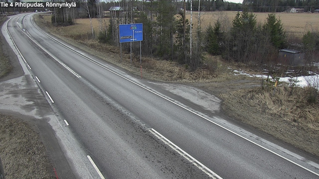 Weather Camera Image Road 4 Pihtipudas, Rönnynkylä, Pihtipudas, Keski-Suomi