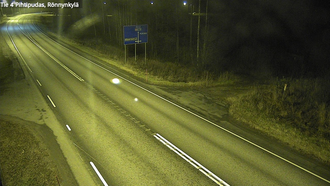 Weather Camera Image Road 4 Pihtipudas, Rönnynkylä, Pihtipudas, Keski-Suomi