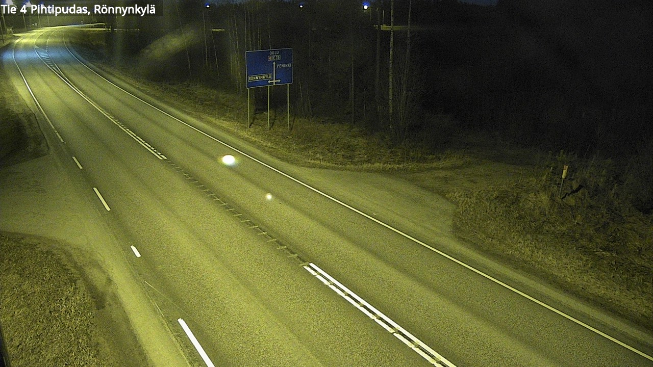 Weather Camera Image Road 4 Pihtipudas, Rönnynkylä, Pihtipudas, Keski-Suomi