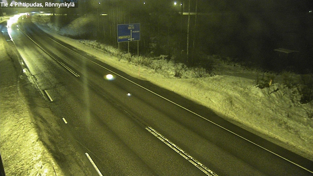 Weather Camera Image Väg 4 Pihtipudas, Rönnynkylä, Pihtipudas, Keski-Suomi