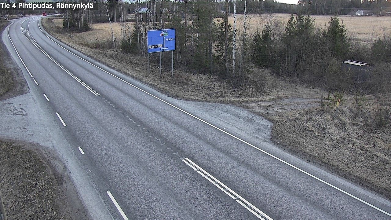Weather Camera Image Road 4 Pihtipudas, Rönnynkylä, Pihtipudas, Keski-Suomi