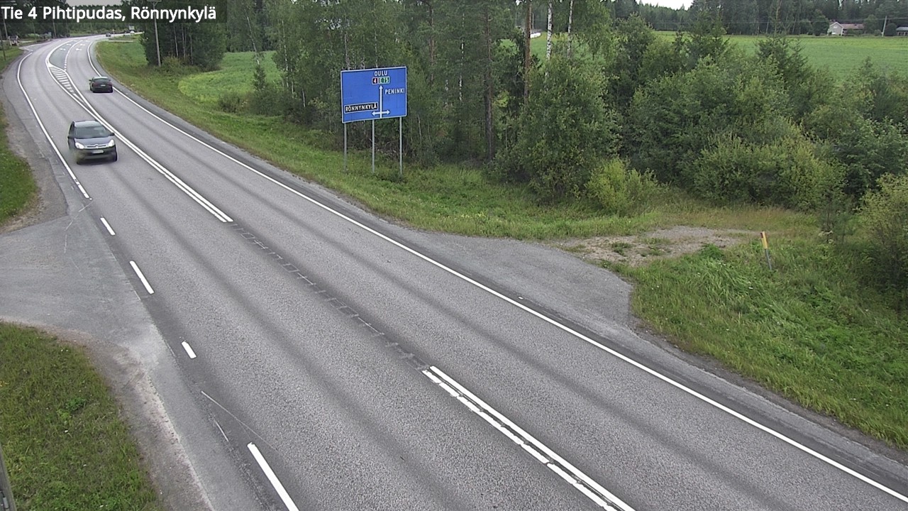 Weather Camera Image Väg 4 Pihtipudas, Rönnynkylä, Pihtipudas, Keski-Suomi