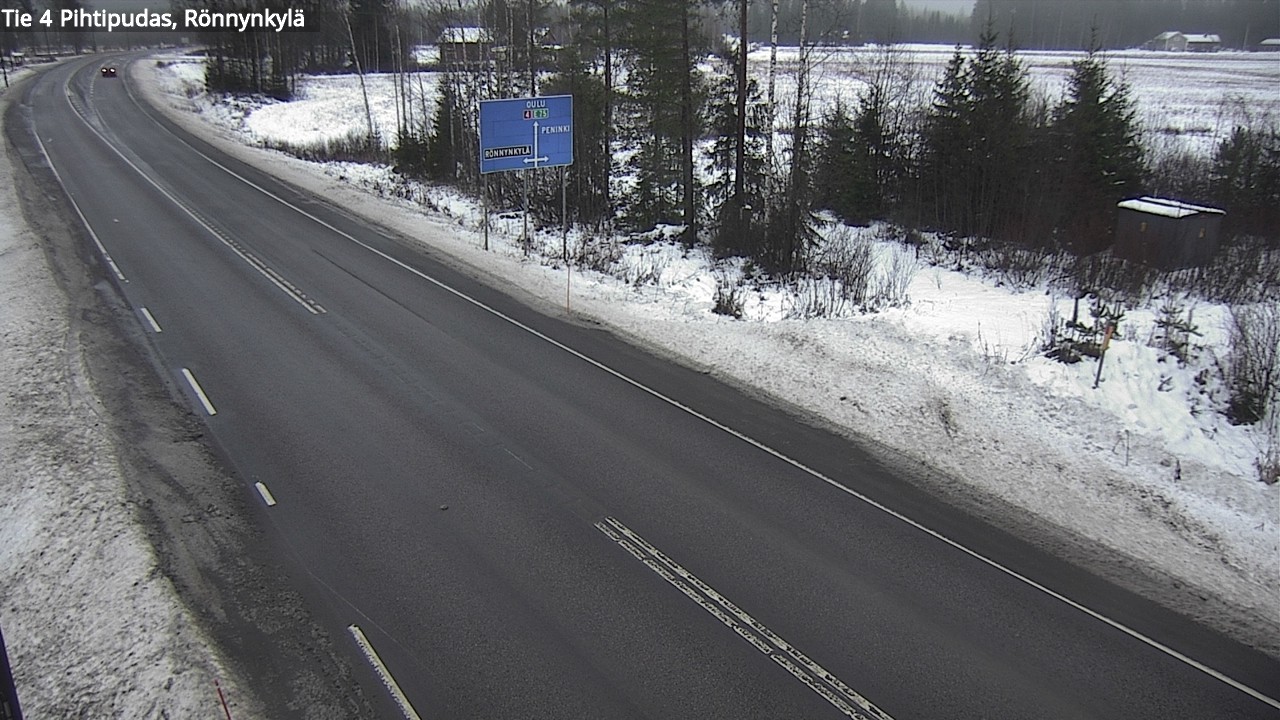 Weather Camera Image Väg 4 Pihtipudas, Rönnynkylä, Pihtipudas, Keski-Suomi