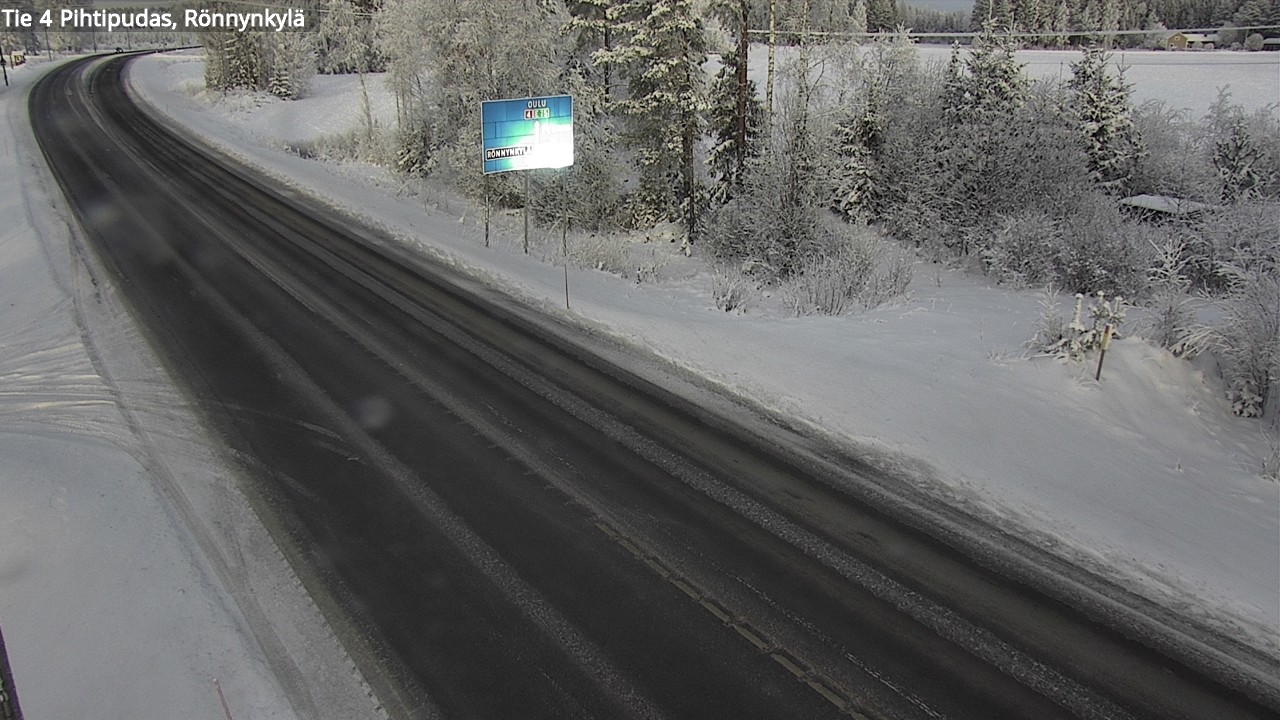 Weather Camera Image Väg 4 Pihtipudas, Rönnynkylä, Pihtipudas, Keski-Suomi
