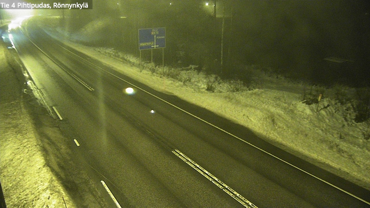 Weather Camera Image Väg 4 Pihtipudas, Rönnynkylä, Pihtipudas, Keski-Suomi