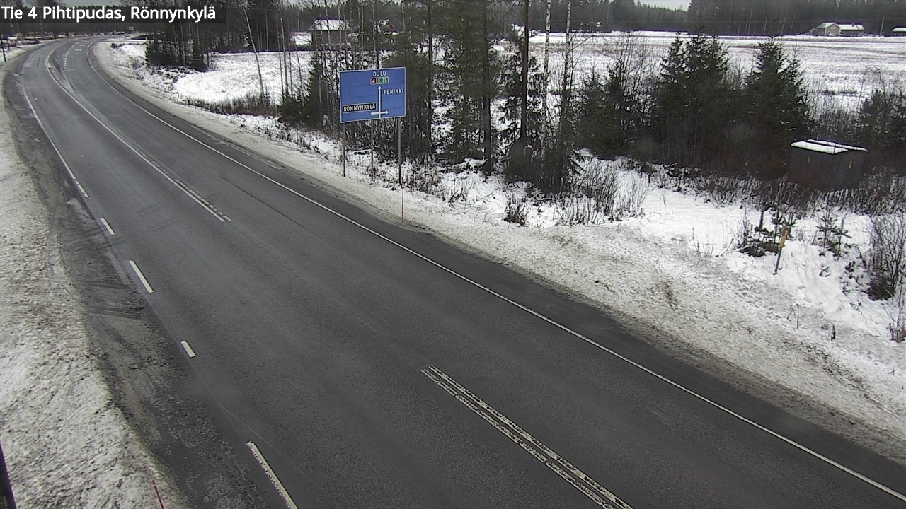 Weather Camera Image Väg 4 Pihtipudas, Rönnynkylä, Pihtipudas, Keski-Suomi
