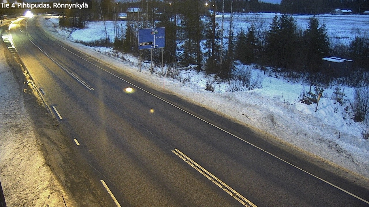 Weather Camera Image Road 4 Pihtipudas, Rönnynkylä, Pihtipudas, Keski-Suomi