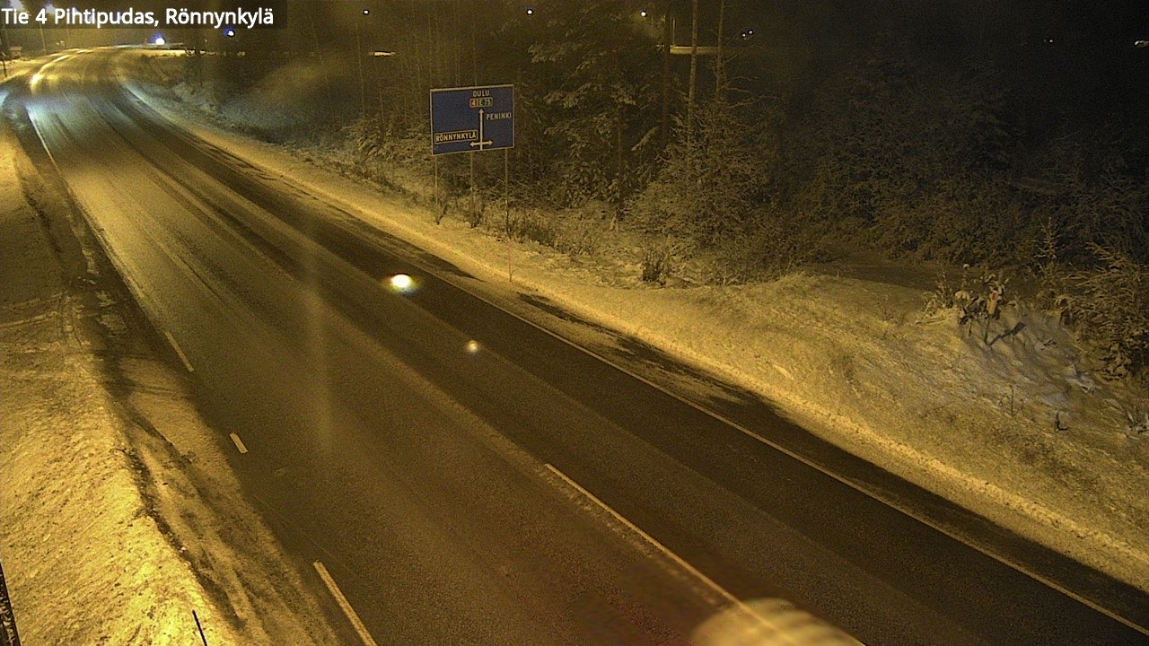 Weather Camera Image Väg 4 Pihtipudas, Rönnynkylä, Pihtipudas, Keski-Suomi