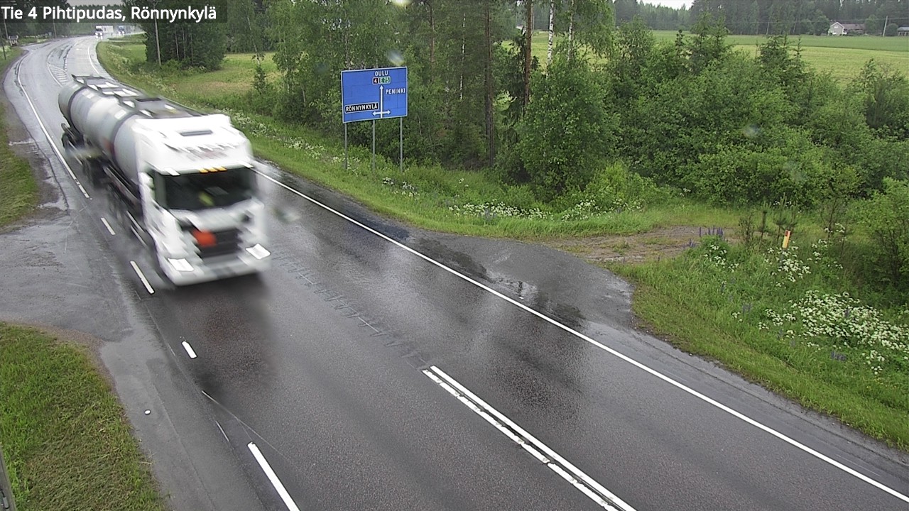 Weather Camera Image Road 4 Pihtipudas, Rönnynkylä, Pihtipudas, Keski-Suomi