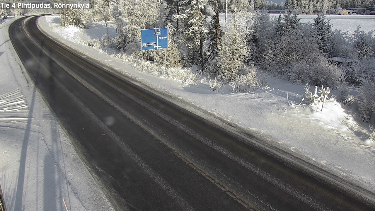 Weather Camera Image Väg 4 Pihtipudas, Rönnynkylä, Pihtipudas, Keski-Suomi